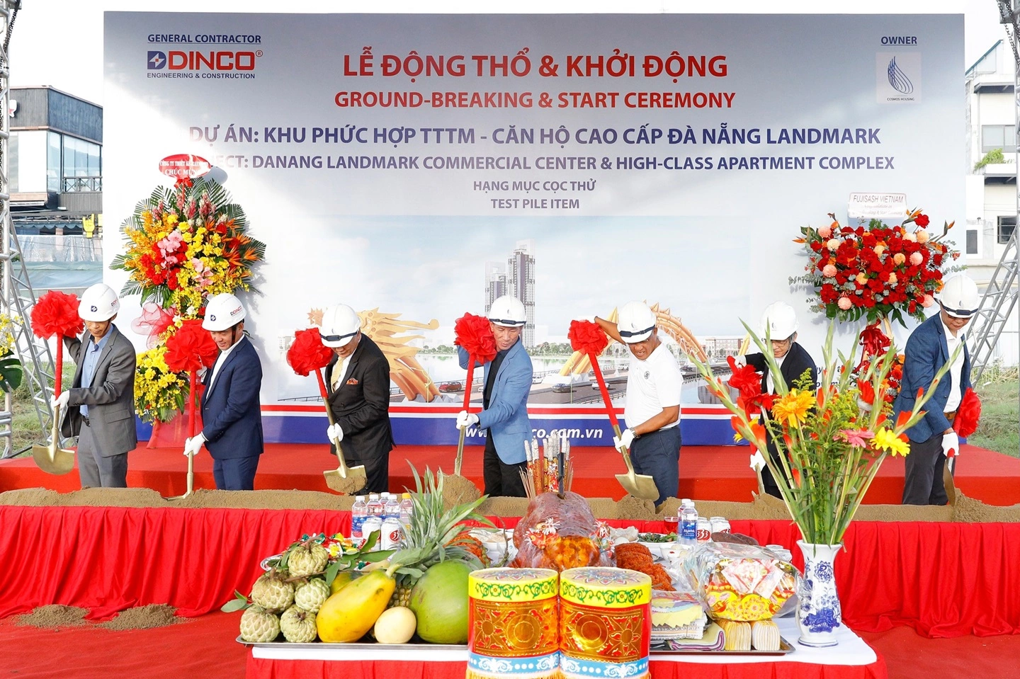 GROUND-BREAKING & START CEREMONY OF DA NANG LANDMARK COMMERCIAL CENTER & HIGH-CLASS APARTMENT COMPLEX PROJECT – TEST PILE ITEM