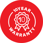 10-year waterproof warranty