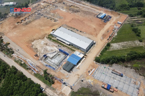 VIDEO OF CONSTRUCTION PROGRESS OF CHAN MAY QUARTZ MACHINING FACTORY IN HUE AFTER 1 MONTH OF COMMENCEMENT