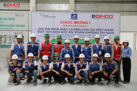 CONGRATULATIONS ON VIETNAM MIXING PLANT PROJECT ACHIEVING 300,000 HOURS OF SAFETY